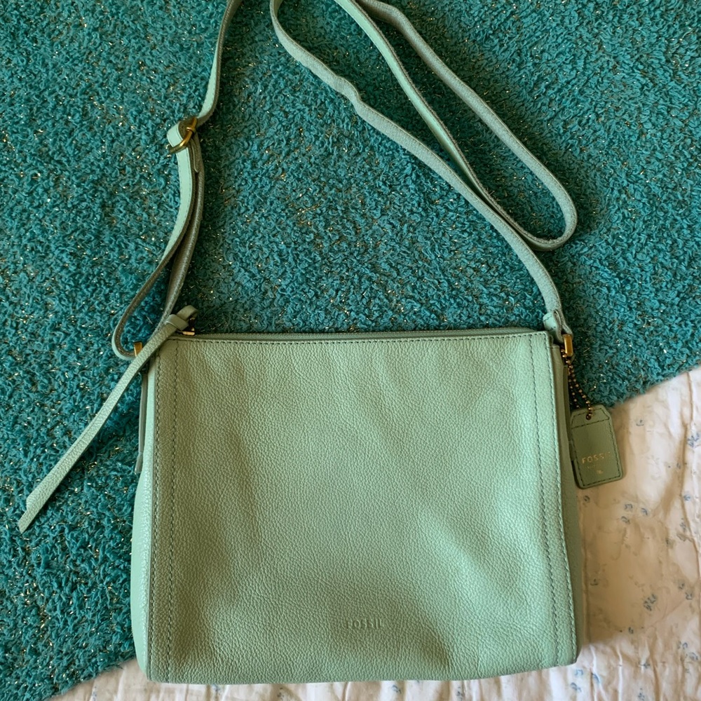 Fossil Emma Crossbody Purse Cool Mint